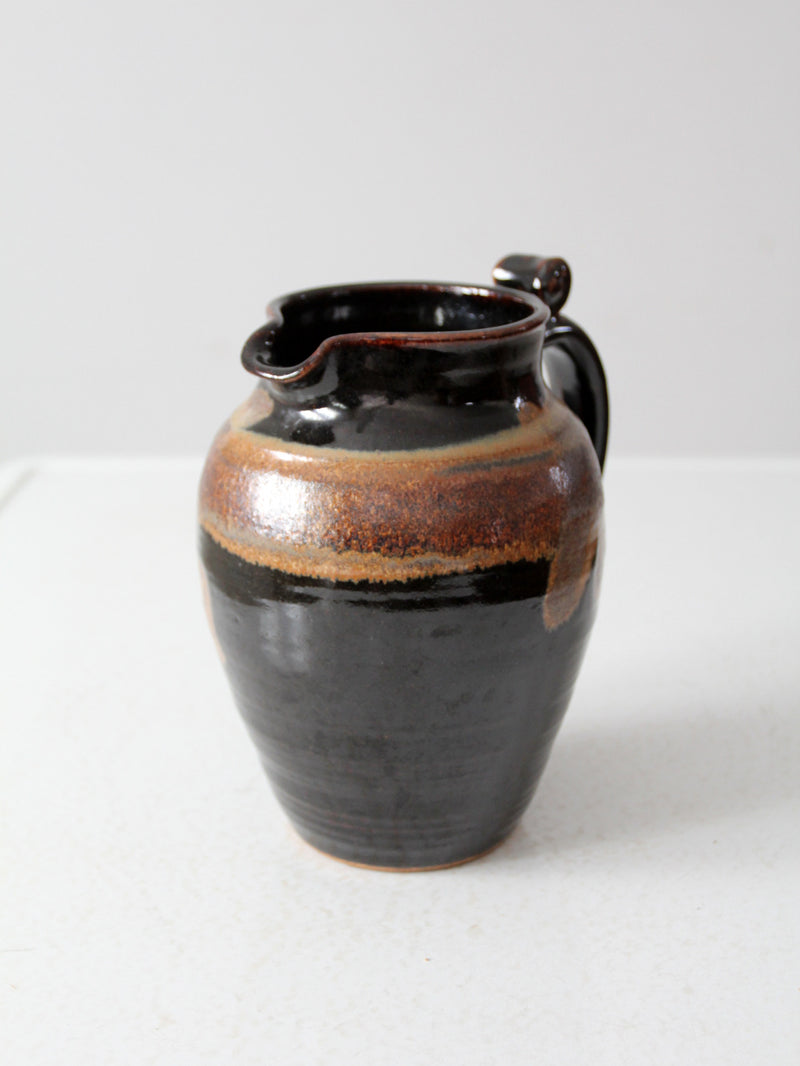vintage studio pottery pitcher