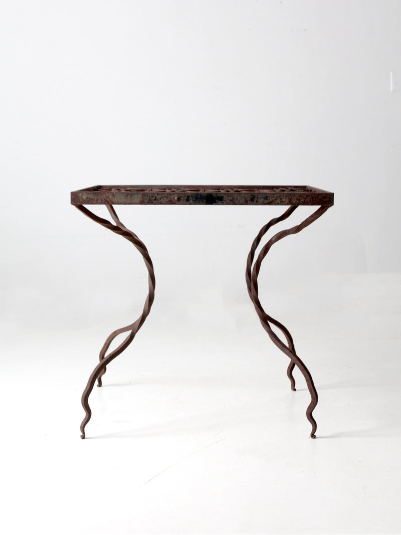 antique wrought iron table