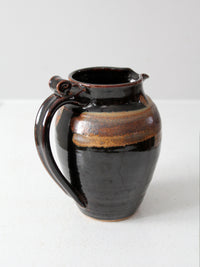 vintage studio pottery pitcher