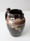 vintage studio pottery pitcher