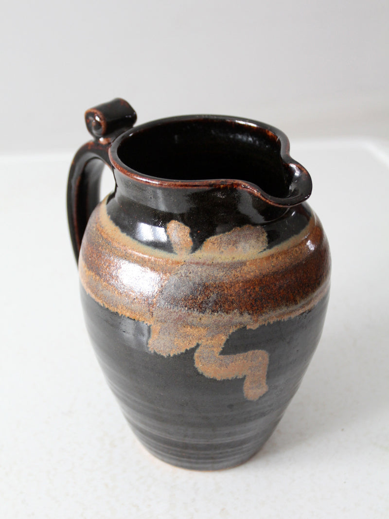 vintage studio pottery pitcher