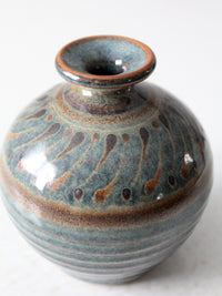 vintage Brush Creek Studio pottery vase