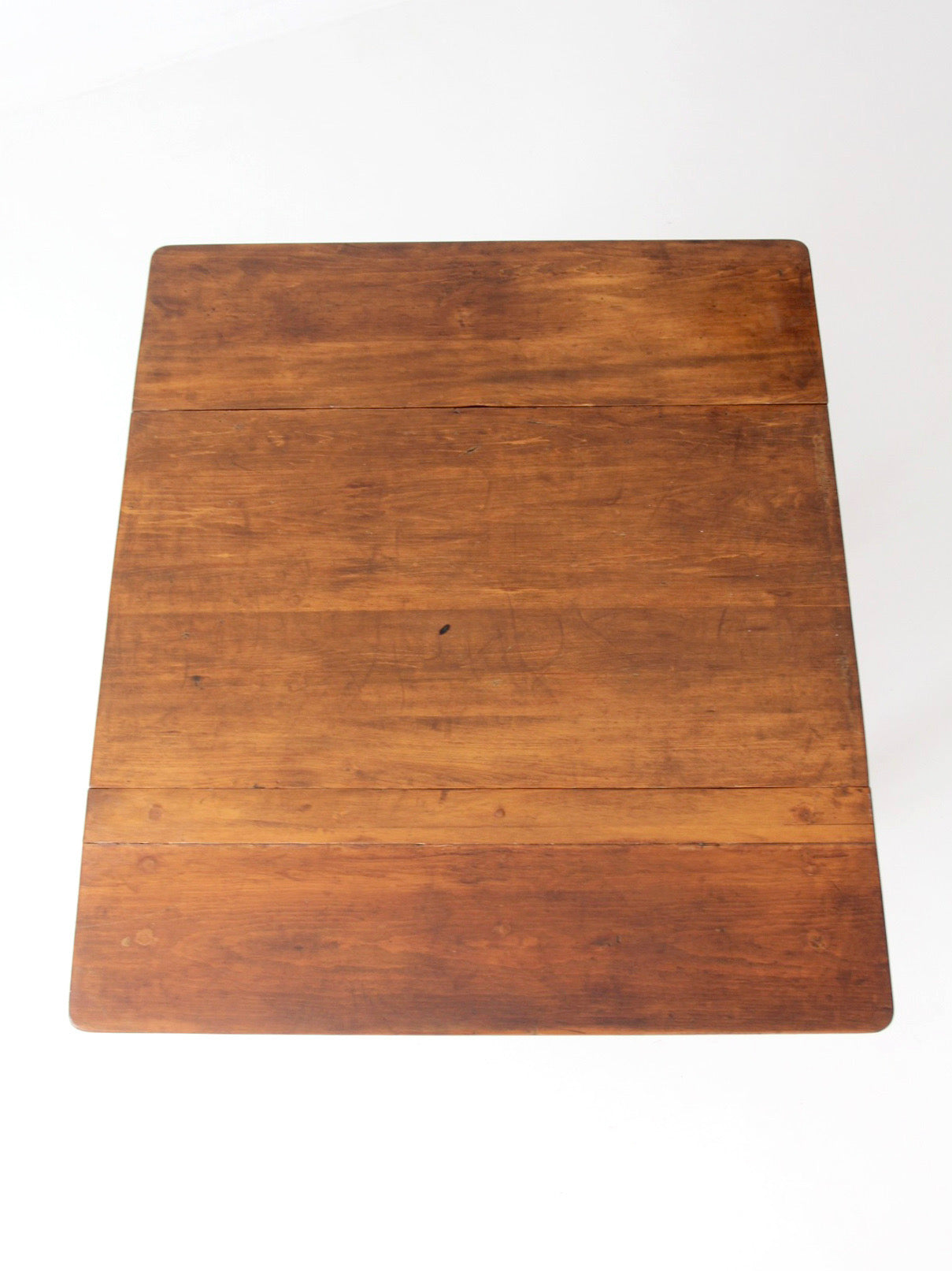 antique American country drop leaf table