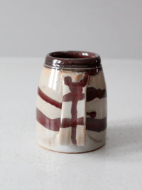 vintage studio pottery mug