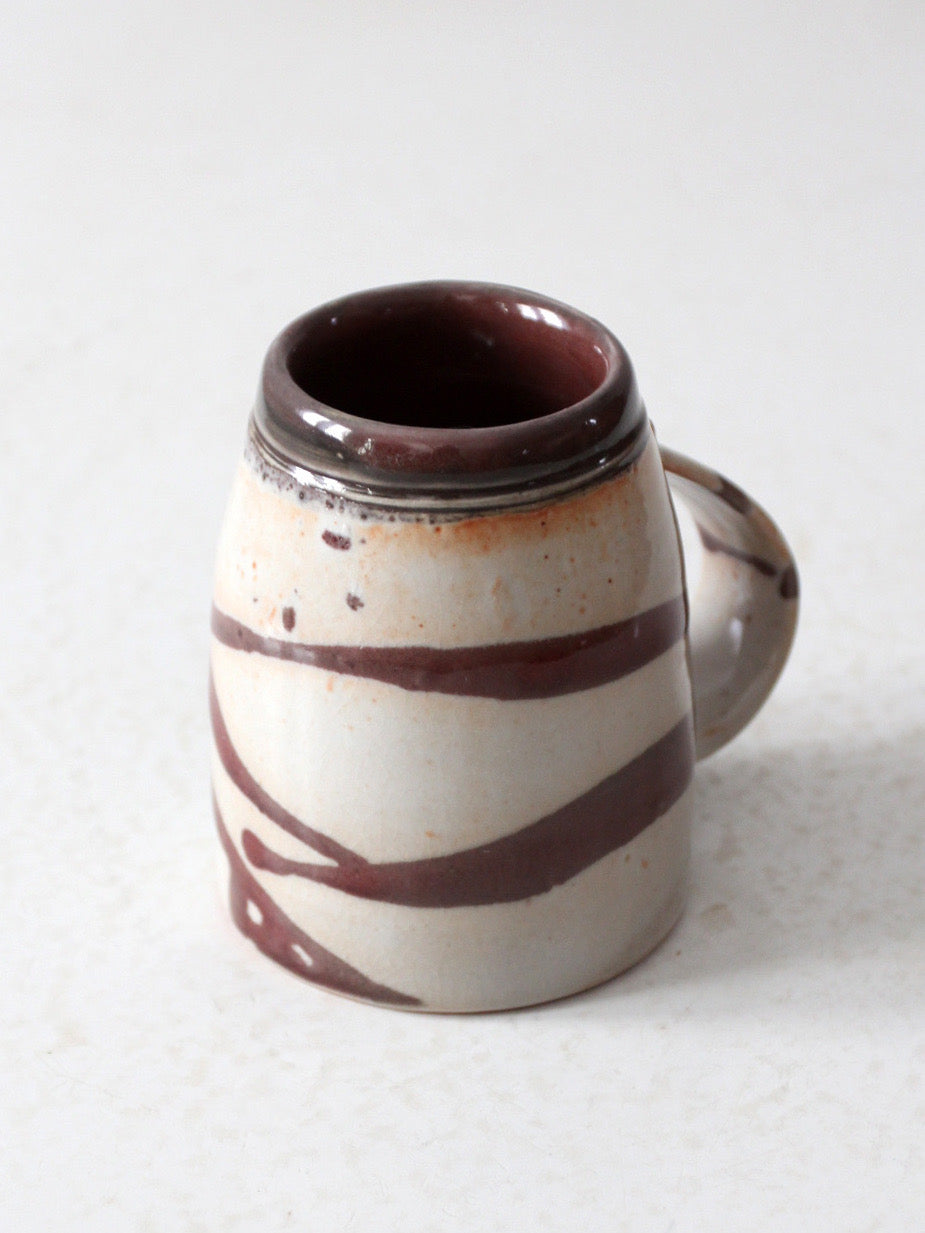 vintage studio pottery mug