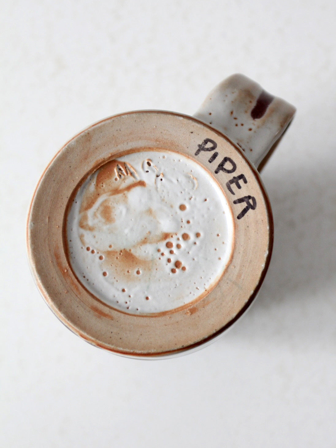 vintage studio pottery mug