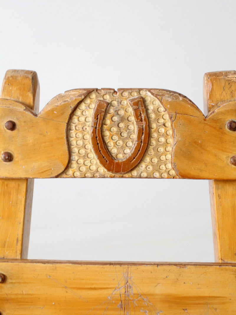 mid century horseshoe ranch chair