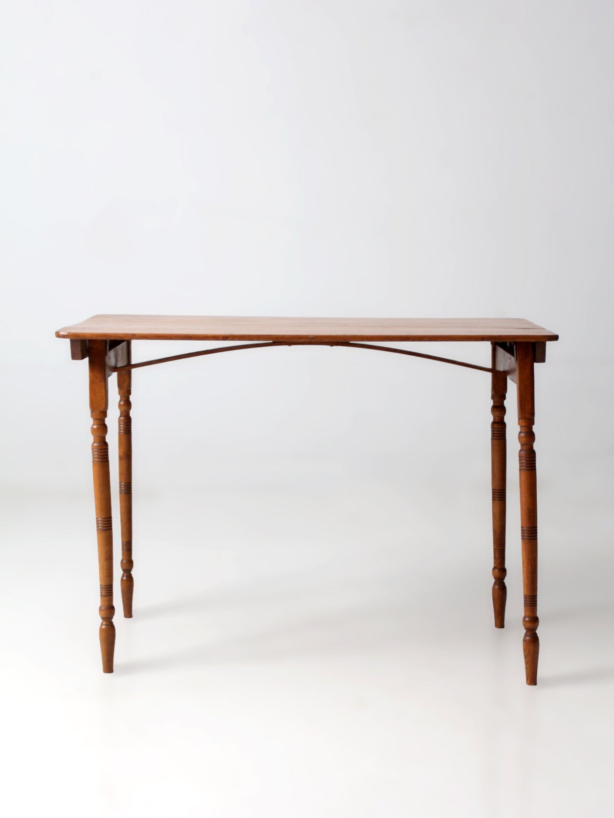 antique 19th century folding table with measuring rule