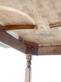 antique American country drop leaf table
