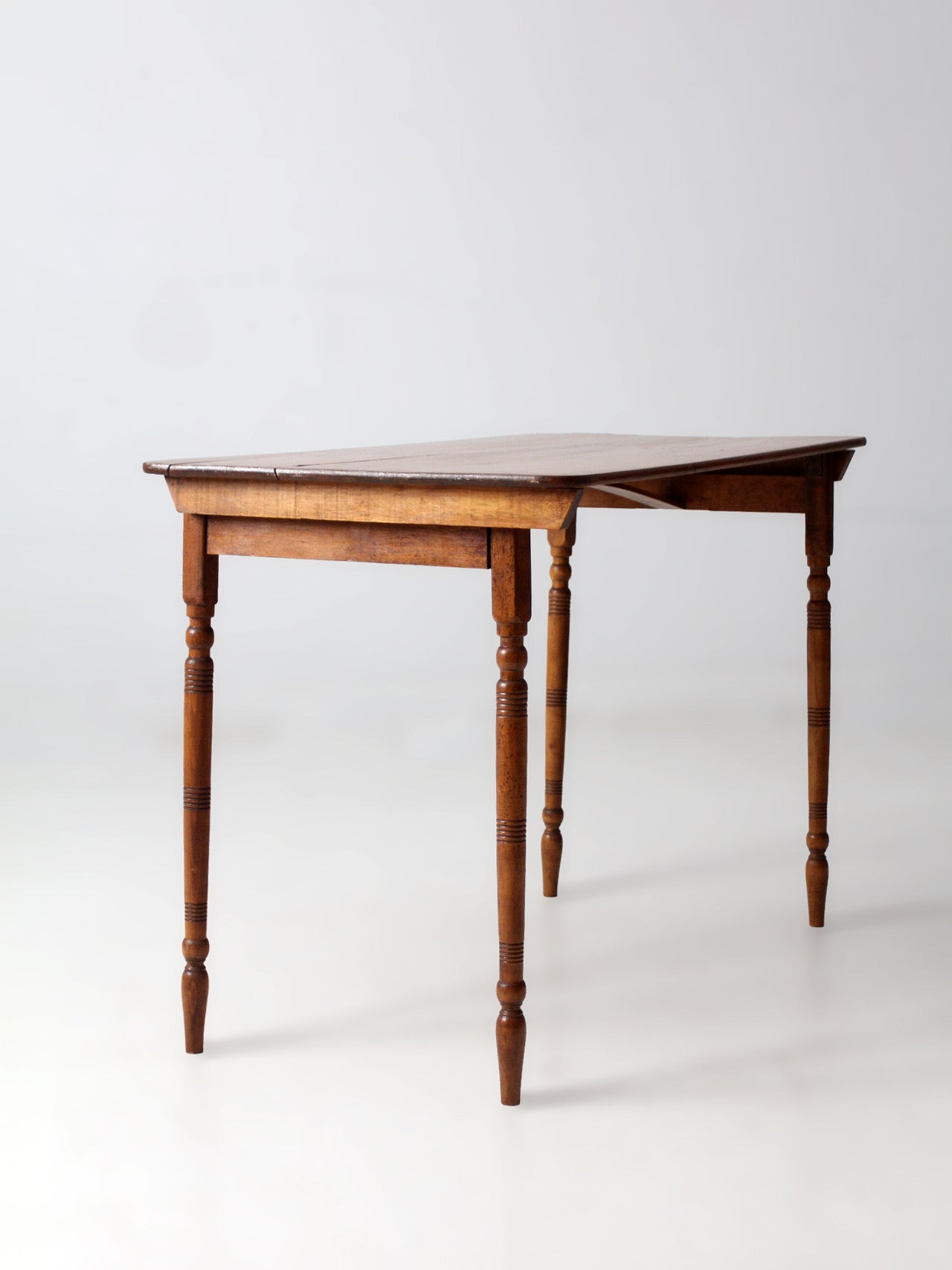 antique 19th century folding table with measuring rule