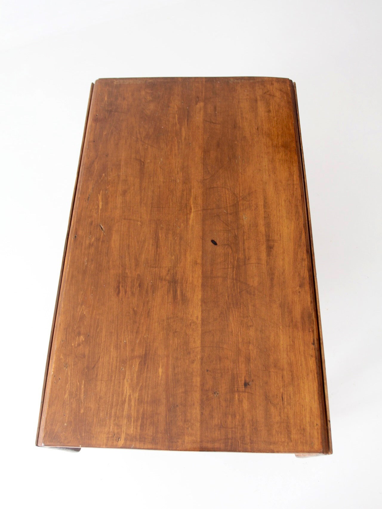antique American country drop leaf table