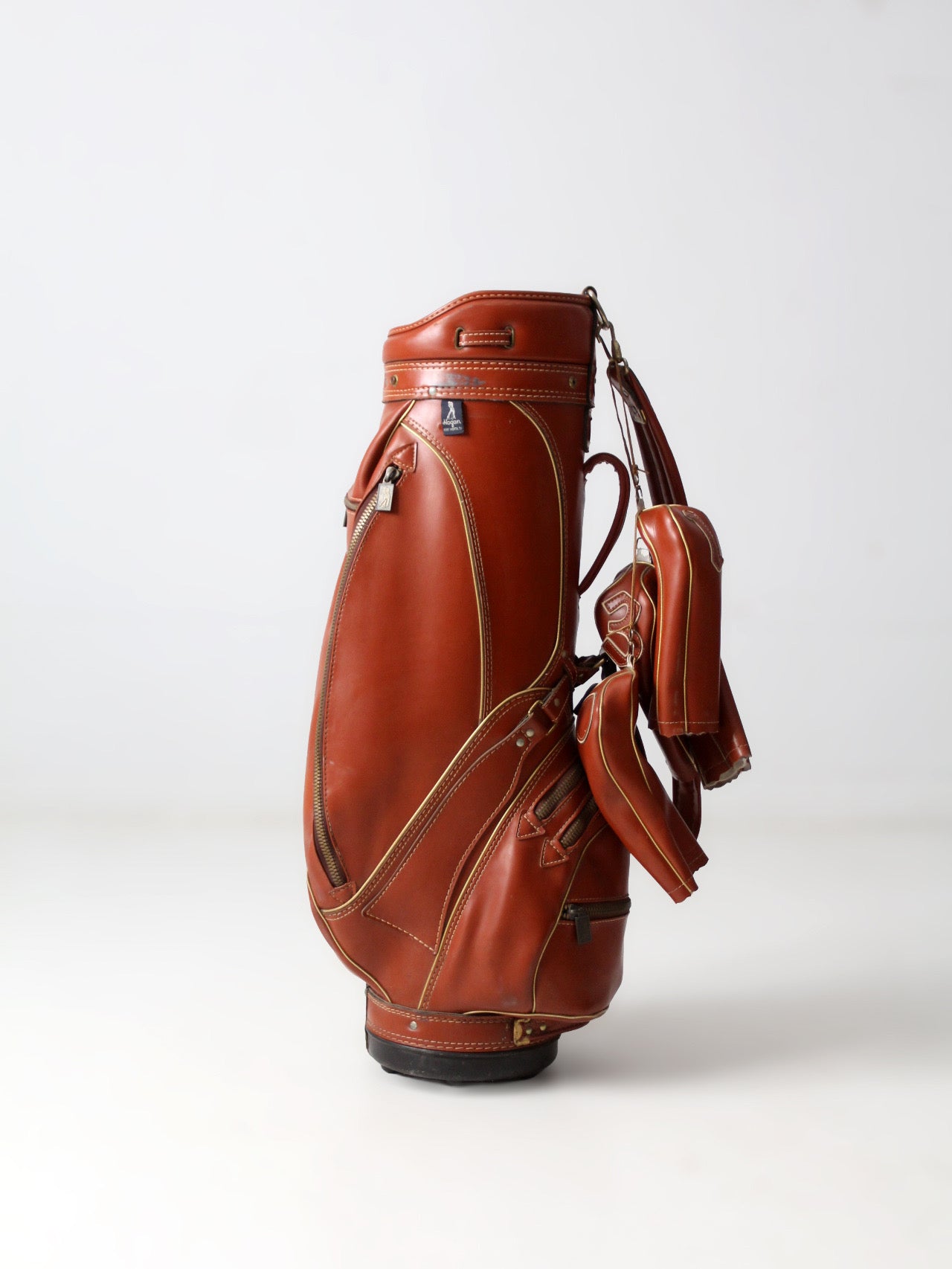 vintage AMF Hogan golf bag with club covers