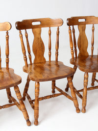 mid-century Colonial Revival spindle back dining chairs | set of 6