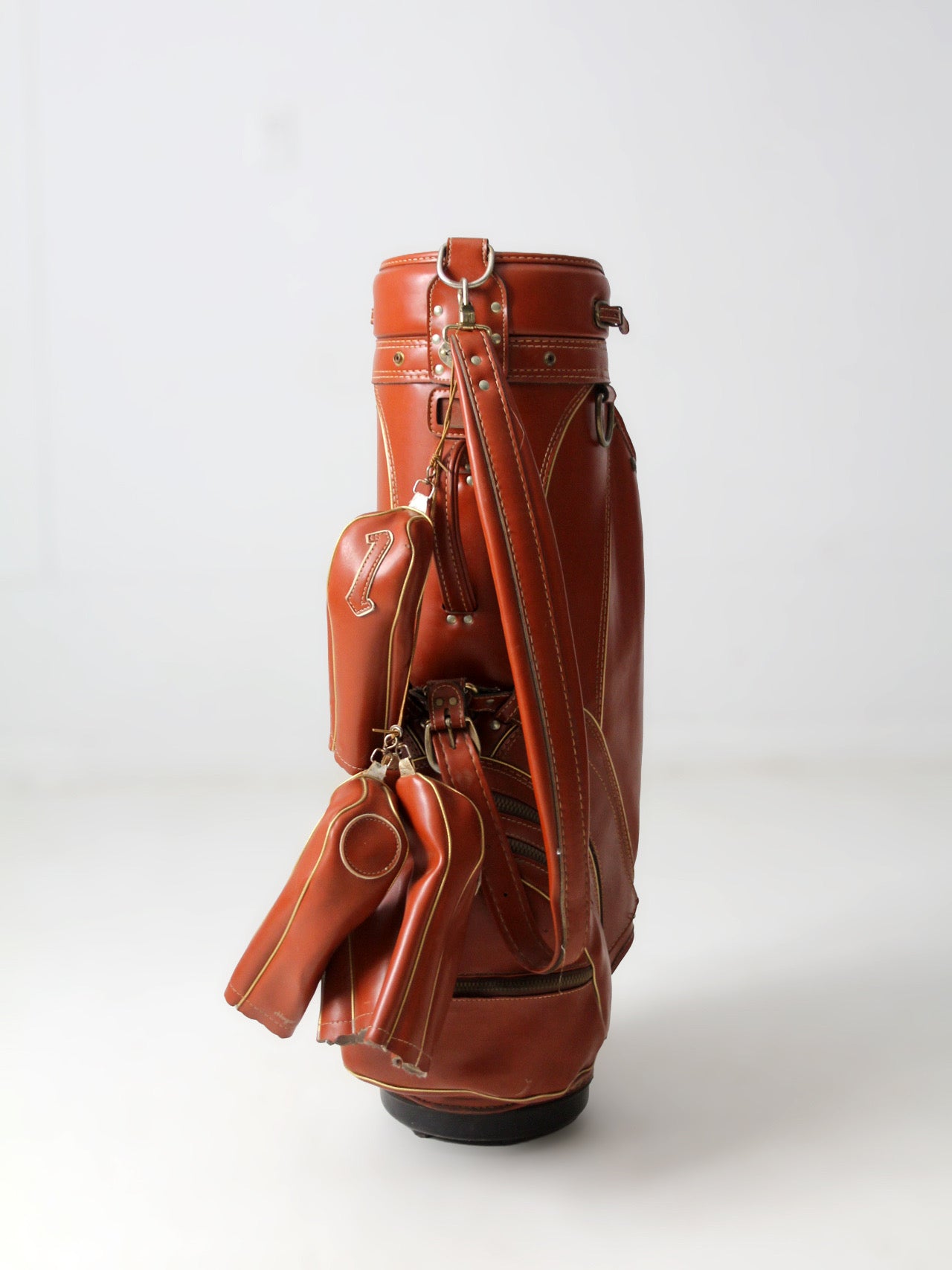 vintage AMF Hogan golf bag with club covers