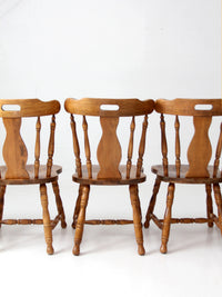 mid-century Colonial Revival spindle back dining chairs | set of 6