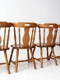 mid-century Colonial Revival spindle back dining chairs | set of 6