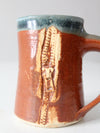 vintage studio pottery mug