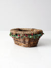 vintage wicker Christmas basket