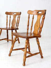 mid-century Colonial Revival spindle back dining chairs | set of 6