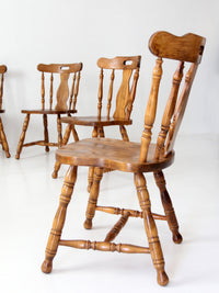 mid-century Colonial Revival spindle back dining chairs | set of 6