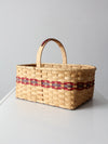 vintage splint weave basket