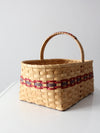 vintage splint weave basket