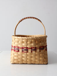 vintage splint weave basket