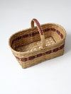 vintage splint weave basket