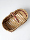 vintage splint weave basket