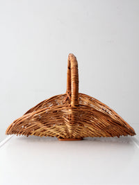 vintage wicker kindling basket
