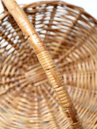 vintage wicker kindling basket