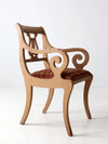 antique lyre back armchair