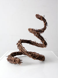 vintage grapevine tree sculpture
