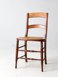 antique cane seat dining chair