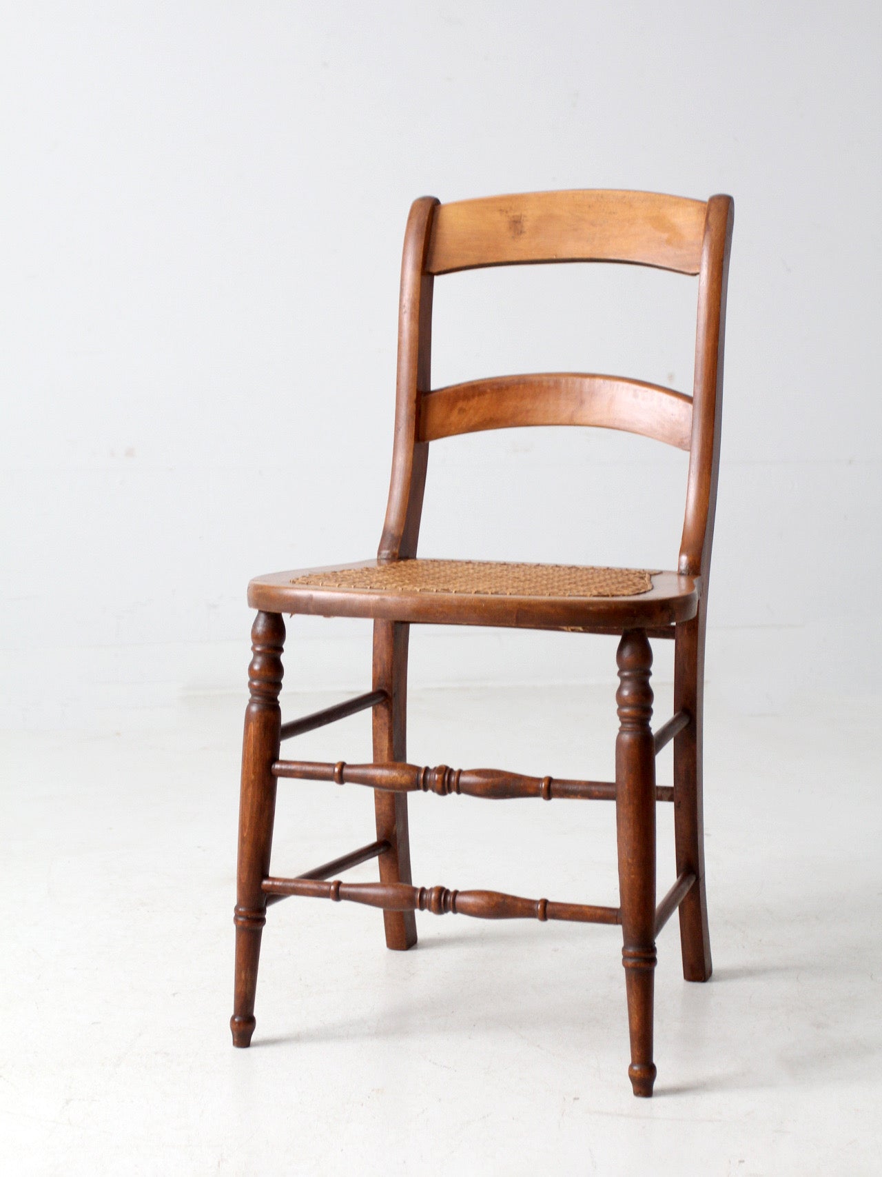 antique cane seat dining chair