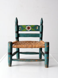 vintage Mexican folk art child's chair