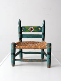vintage Mexican folk art child's chair