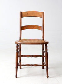 antique cane seat dining chair