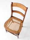 antique cane seat dining chair