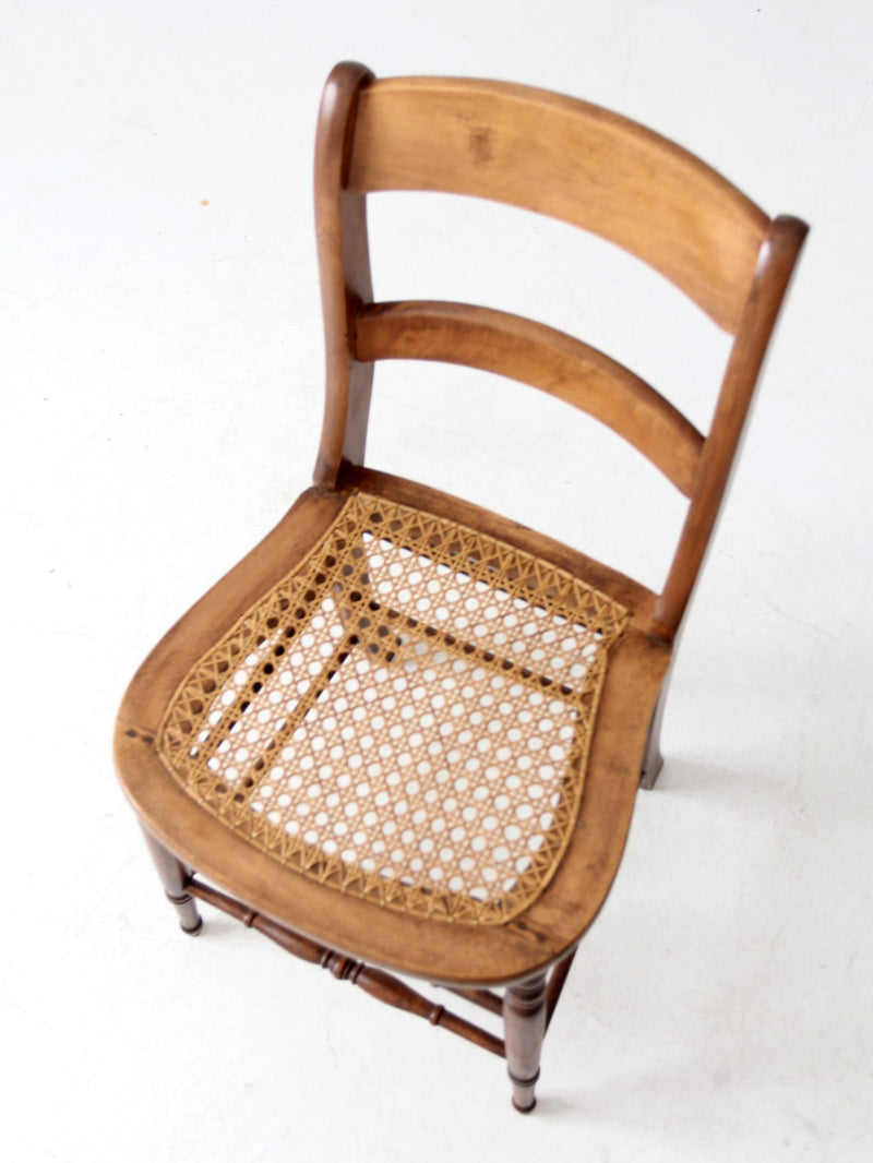 antique cane seat dining chair