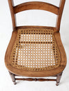 antique cane seat dining chair