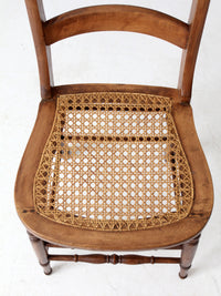 antique cane seat dining chair