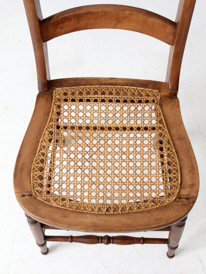 antique cane seat dining chair