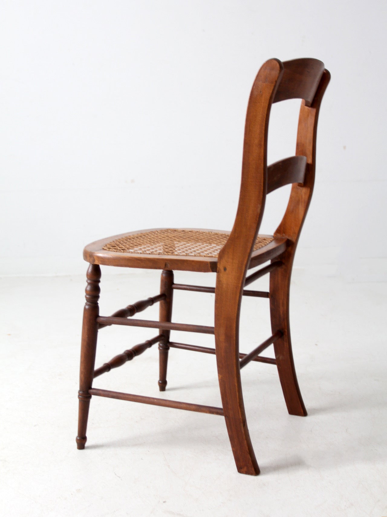 antique cane seat dining chair