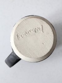 vintage studio pottery mug