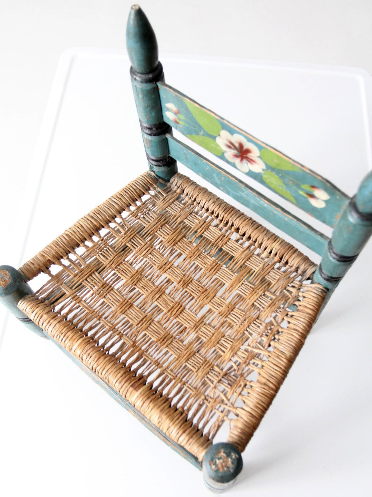vintage Mexican folk art child's chair