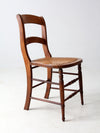 antique cane seat dining chair