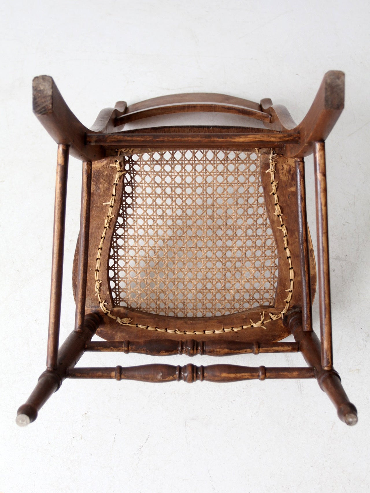antique cane seat dining chair