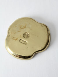 vintage brass marlin ashtray