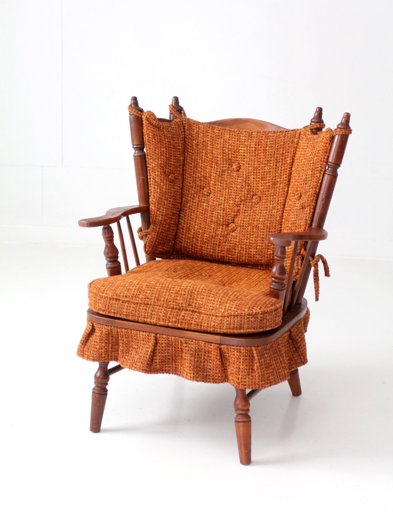 mid-century Colonial Revival spring rocking chair